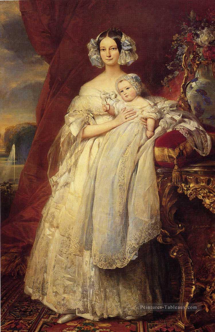 Helene Louise Elisabeth de Mecklembourg Portrait de Schwerin royauté Franz Xaver Winterhalter Peintures à l'huile